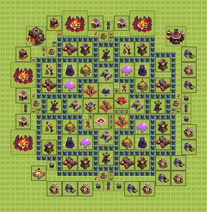 Base plan TH10 (design / layout) for Farming, #2