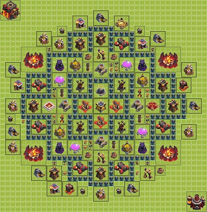 Base plan TH10 (design / layout) for Farming, #21