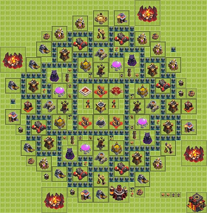 Base plan TH10 (design / layout) for Farming, #22