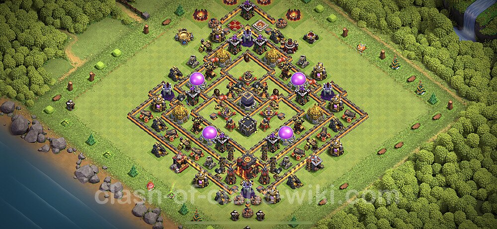 Base plan TH10 Max Levels with Link for Farming 2023, #292