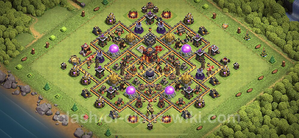 Base plan TH10 (design / layout) with Link, Hybrid for Farming 2023, #299