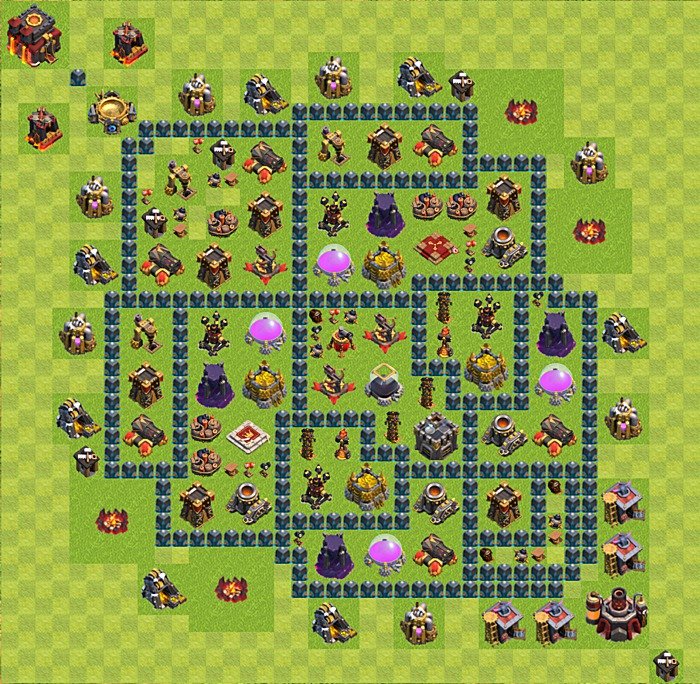 Base plan TH10 (design / layout) for Farming, #33