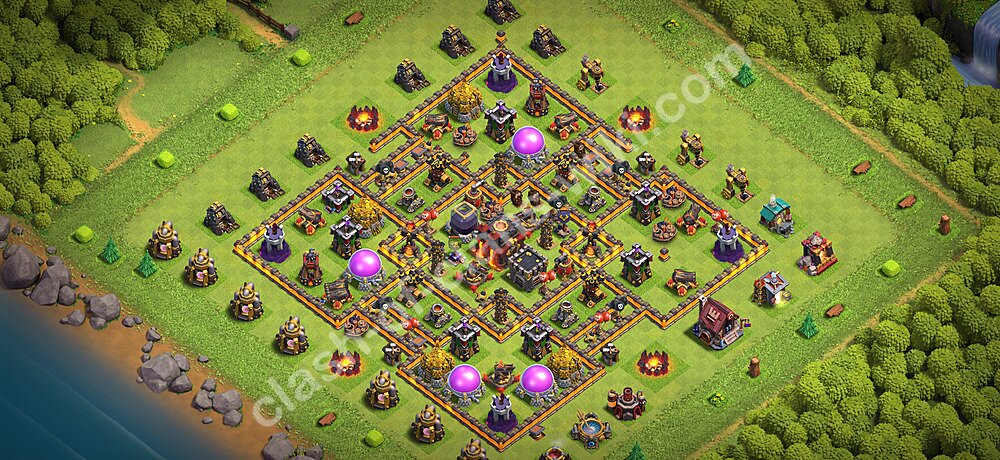 Base plan TH10 (design / layout) with Link for Farming 2026, #3648