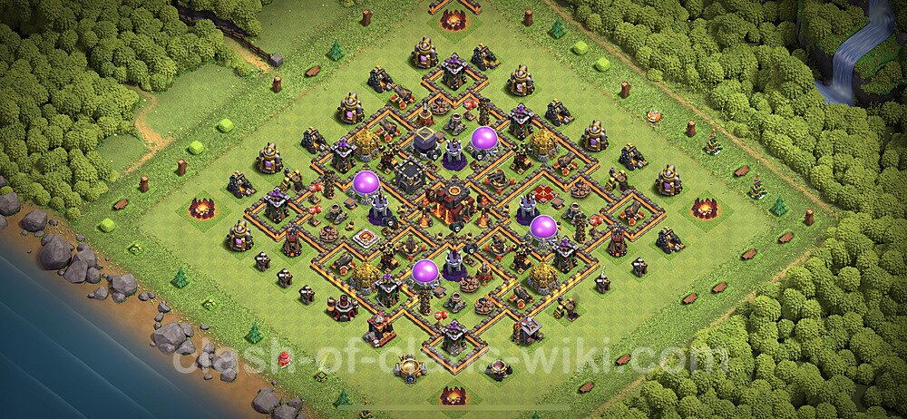 Base plan TH10 (design / layout) with Link, Hybrid for Farming 2023, #78