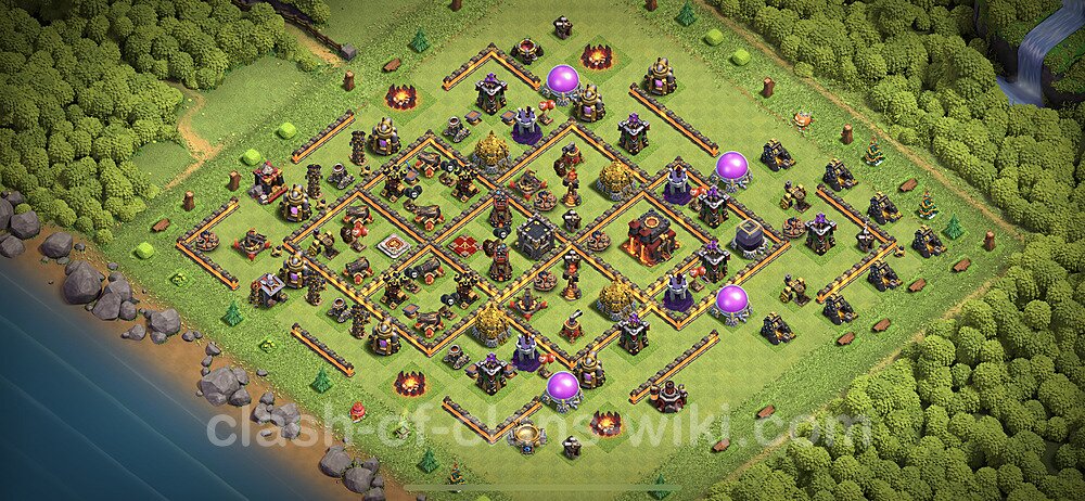 Base plan TH10 Max Levels with Link for Farming 2023, #83