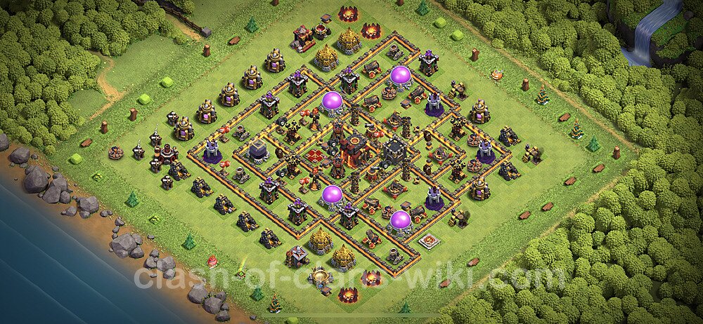 Base plan TH10 Max Levels with Link for Farming 2023, #84