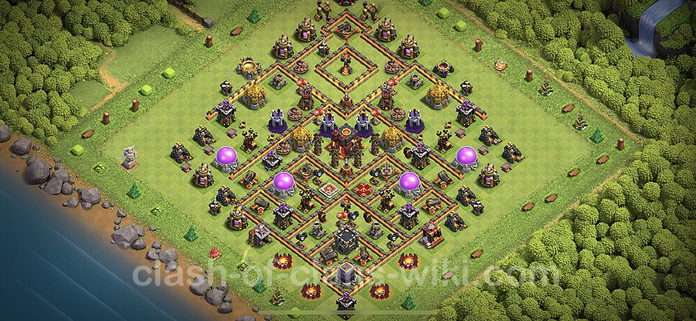 Base plan TH10 Max Levels with Link for Farming 2023, #89