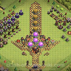 Base plan (layout), Town Hall Level 10 Troll / Funny (#10)