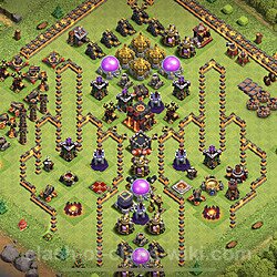 Base plan (layout), Town Hall Level 10 Troll / Funny (#9)