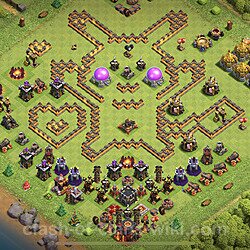 Base plan (layout), Town Hall Level 10 Troll / Funny (#961)