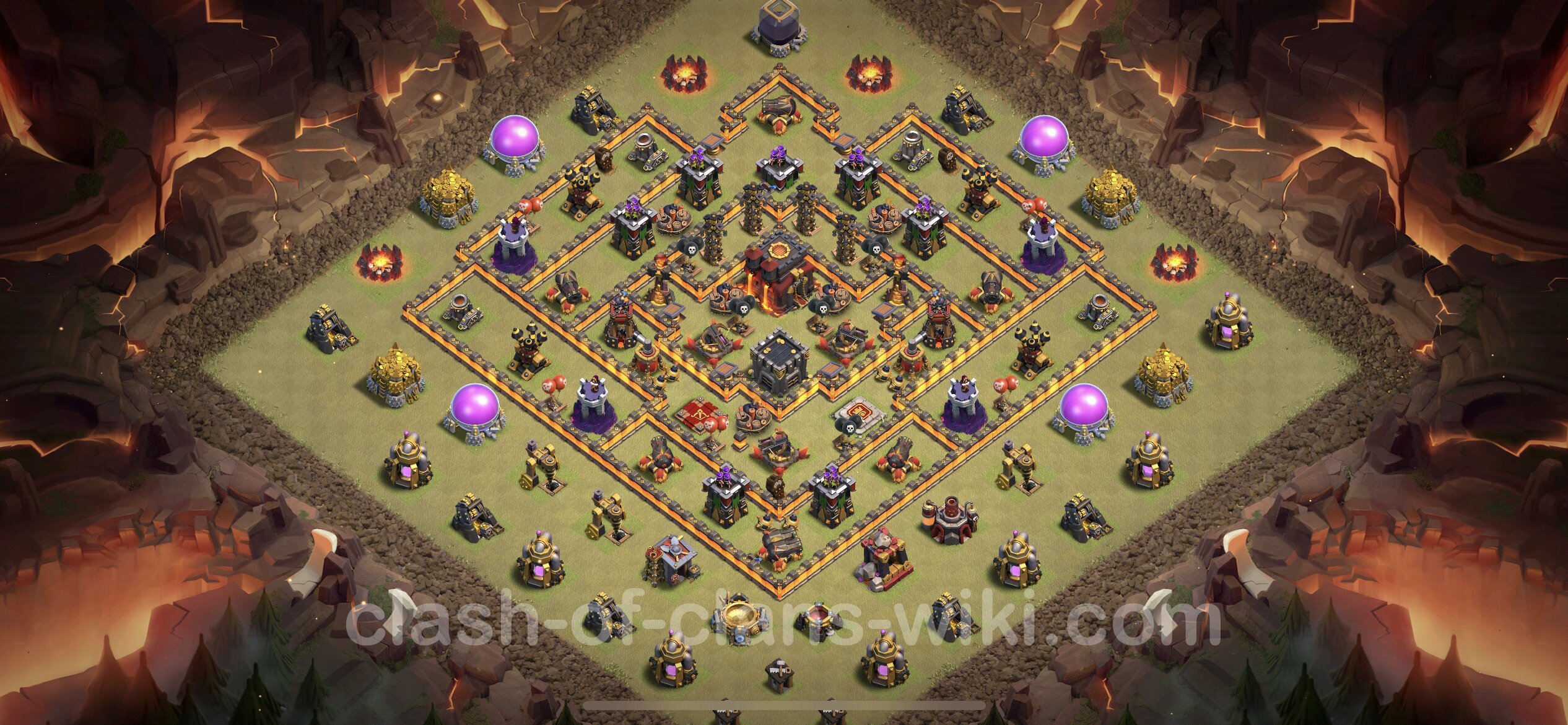 Meilleur Anti 2 Etoiles Base de Guerre HDV 10 gdc + Lien (Link), Anti