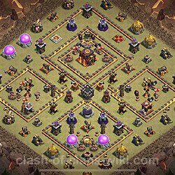 Base plan (layout), Town Hall Level 10 for clan wars (#129)