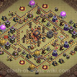 Base plan (layout), Town Hall Level 10 for clan wars (#14)