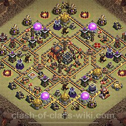 Base plan (layout), Town Hall Level 10 for clan wars (#16)