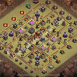 Top Anti 2 Etoiles Base de Guerre HDV 10 + Lien (Link), Anti Air / Dragon 2026 gdc - Hôtel de Ville 10 Base Copier, #1723