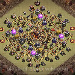 Base plan (layout), Town Hall Level 10 for clan wars (#19)