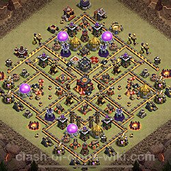Base plan (layout), Town Hall Level 10 for clan wars (#24)