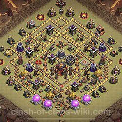 Base plan (layout), Town Hall Level 10 for clan wars (#29)
