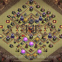 Base plan (layout), Town Hall Level 10 for clan wars (#31)