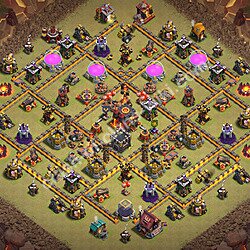 Die Anti 3 Sterne Clan War Base RH10 + Link 2026 - COC Rathaus Level 10 Kriegsbase (CK / CW), #3412