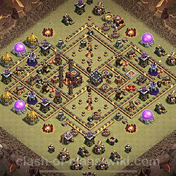 Base plan (layout), Town Hall Level 10 for clan wars (#64)