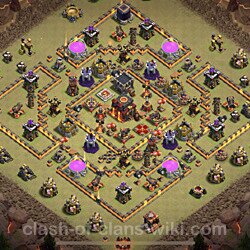Base plan (layout), Town Hall Level 10 for clan wars (#671)