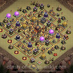 Base plan (layout), Town Hall Level 10 for clan wars (#743)
