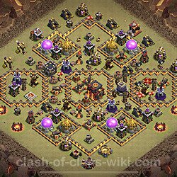Base plan (layout), Town Hall Level 10 for clan wars (#80)
