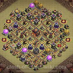 Base plan (layout), Town Hall Level 10 for clan wars (#905)
