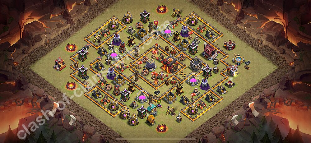 Top Anti 3 Etoiles Base de Guerre HDV 10 + Lien (Link), Ligue des légendes 2026 gdc - Hôtel de Ville 10 Base Copier, #120