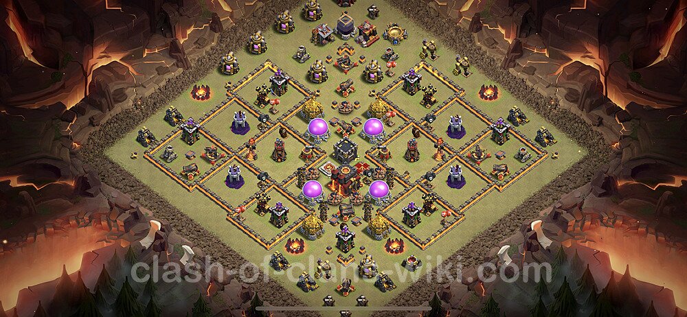 TH10 Max Levels War Base Plan with Link, Anti Everything, Copy Town Hall 10 CWL Design 2023, #21