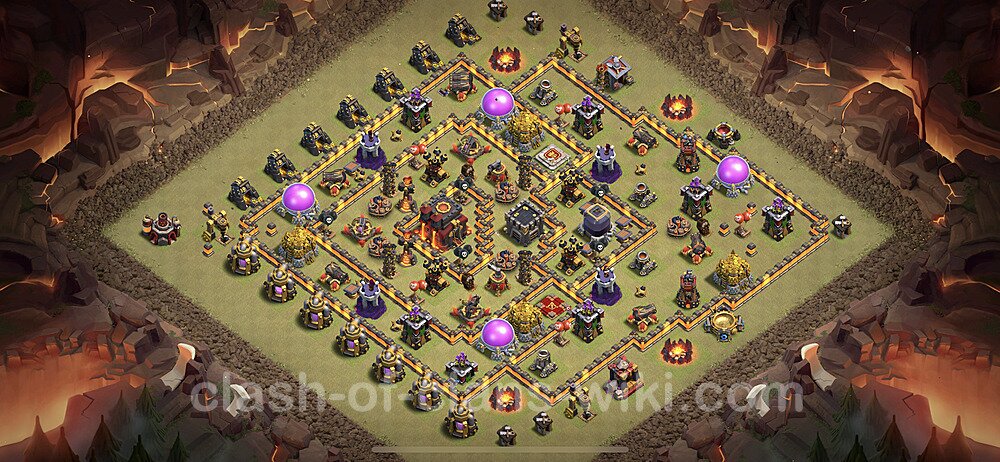 TH10 Max Levels War Base Plan with Link, Anti Everything, Hybrid, Copy Town Hall 10 CWL Design 2023, #67