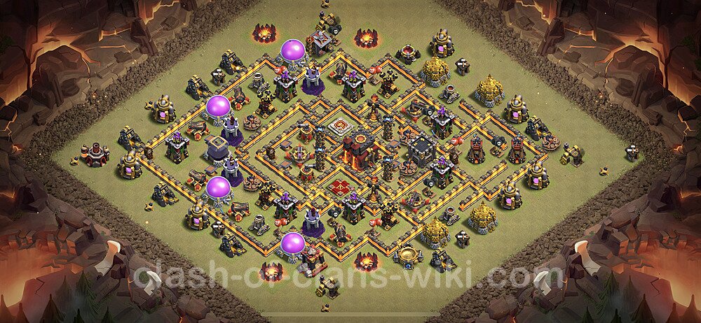 Die Anti 2 Sterne Clan War Base RH10 + Link, Anti Alles 2023 - COC Rathaus Level 10 Kriegsbase (CK / CW), #70