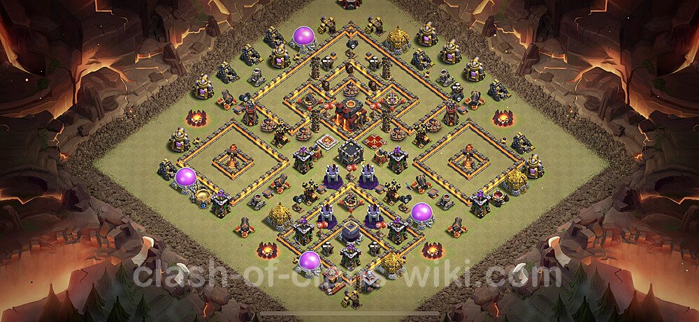 TH10 Max Levels War Base Plan with Link, Anti Everything, Copy Town Hall 10 CWL Design 2023, #75