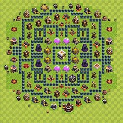 Base plan (layout), Town Hall Level 11 for trophies (defense) (#1)