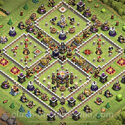 Base plan (layout), Town Hall Level 11 for trophies (defense) (#10)