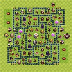 Base plan (layout), Town Hall Level 11 for trophies (defense) (#2)