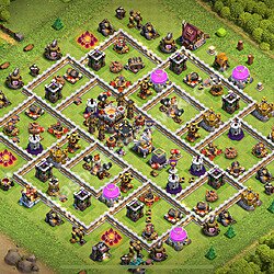 TH11 Anti 2 Stars Base Plan with Link, Copy Town Hall 11 Base Design 2026, #2786