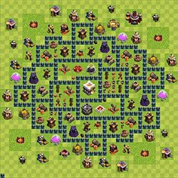 Base plan (layout), Town Hall Level 11 for trophies (defense) (#3)