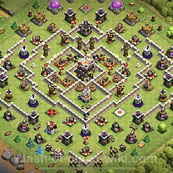 Base plan (layout), Town Hall Level 11 for trophies (defense) (#36)