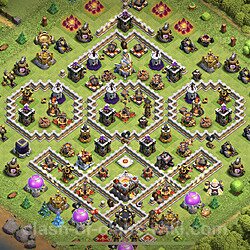Base plan (layout), Town Hall Level 11 for trophies (defense) (#42)