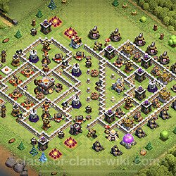 Base plan (layout), Town Hall Level 11 for trophies (defense) (#43)