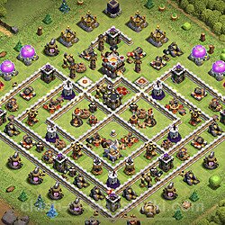 Base plan (layout), Town Hall Level 11 for trophies (defense) (#48)