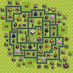 Base plan (layout), Town Hall Level 11 for trophies (defense) (#5)