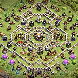 Base plan (layout), Town Hall Level 11 for trophies (defense) (#50)