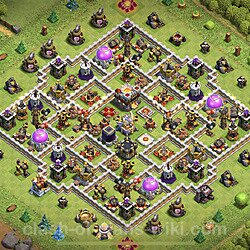 Base plan (layout), Town Hall Level 11 for trophies (defense) (#51)