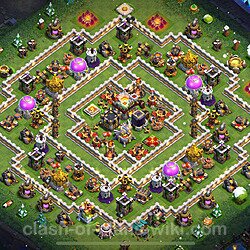Base plan (layout), Town Hall Level 11 for trophies (defense) (#55)