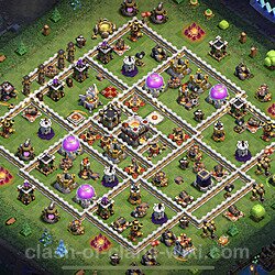 Base plan (layout), Town Hall Level 11 for trophies (defense) (#58)