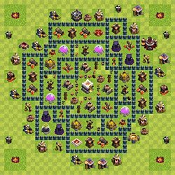 Base plan (layout), Town Hall Level 11 for trophies (defense) (#6)