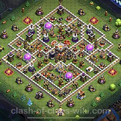 Base plan (layout), Town Hall Level 11 for trophies (defense) (#60)